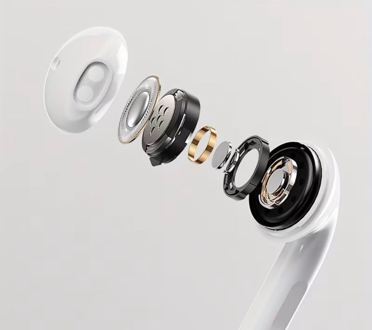True Wireless In-Ear Music Headset | Sports Mini Earbuds with HIFI Bass, 9D Stereo HD Calling, Sound Isolation, Touch Control, Semi-Open-Back Design,
Condenser Microphone, Wireless Charging Case, USB Type-
C Charging
