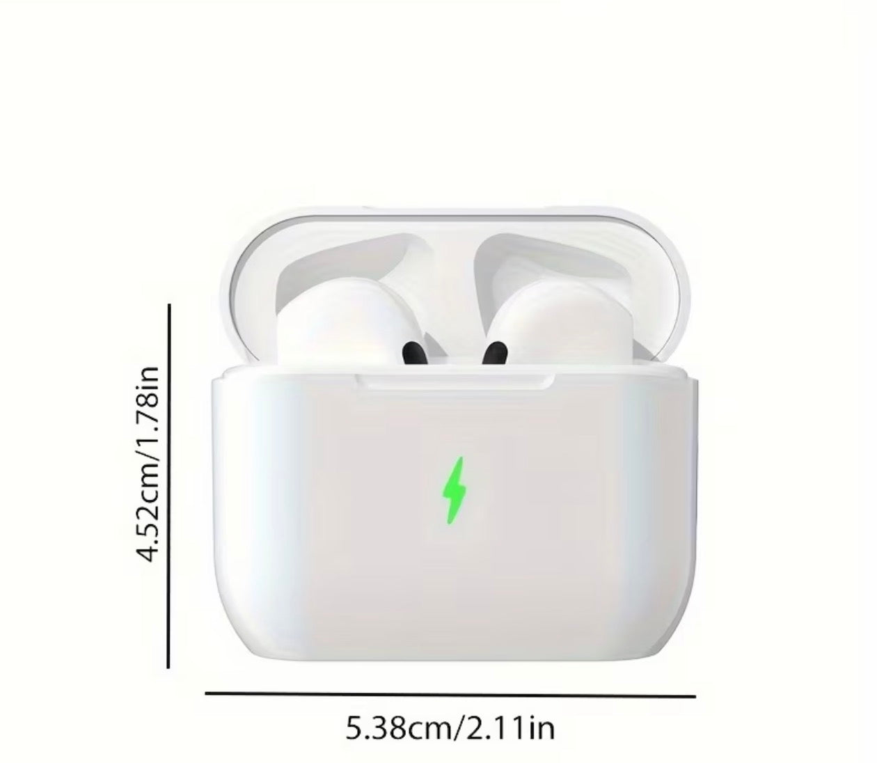 True Wireless In-Ear Music Headset | Sports Mini Earbuds with HIFI Bass, 9D Stereo HD Calling, Sound Isolation, Touch Control, Semi-Open-Back Design,
Condenser Microphone, Wireless Charging Case, USB Type-
C Charging